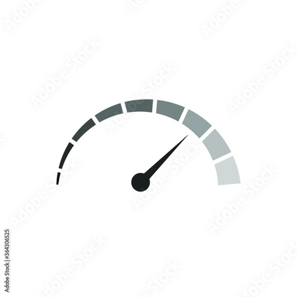 Obraz simple speedometer, speed motion, vector illustration
