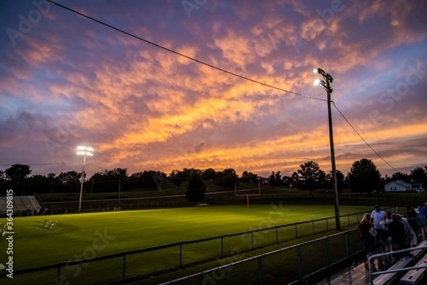Obraz Football Sunset