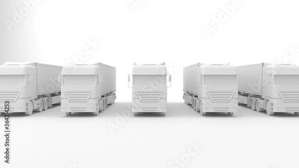 Obraz 3d cargo transport concept global world air