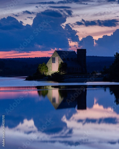 Obraz sunset over the lake