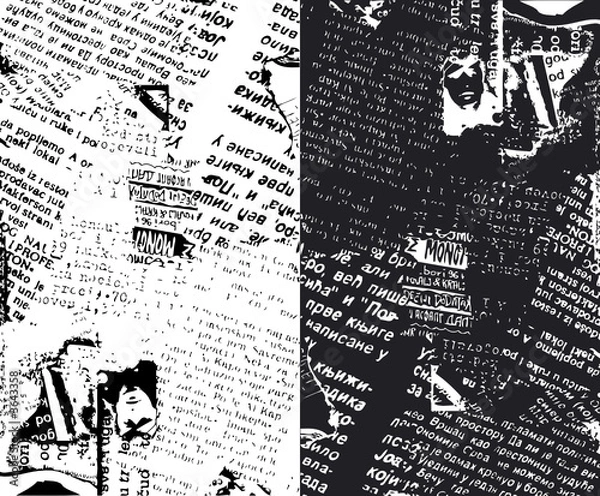 Fototapeta Pół gazety