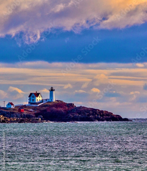 Obraz lighthouse at sunset