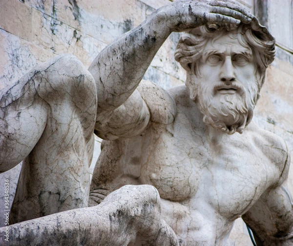 Obraz Old Man Statue Looking Out