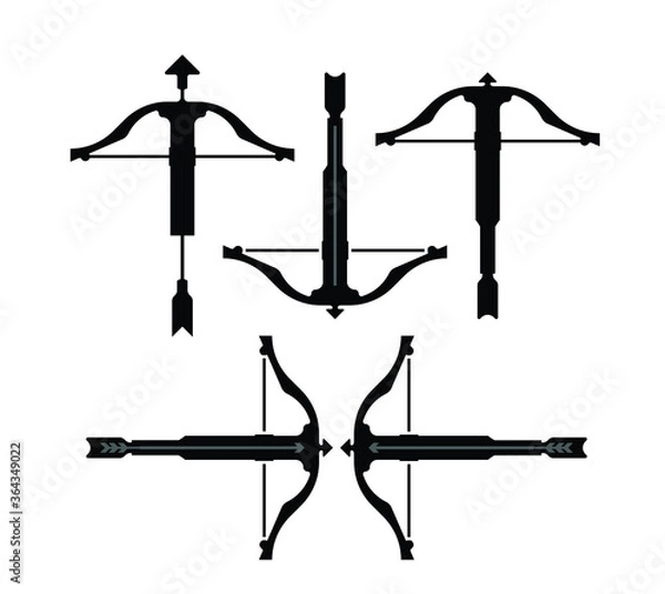 Obraz Crossbow with arrows vector