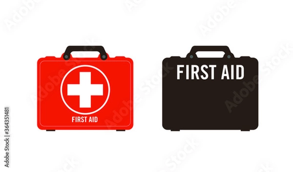 Obraz First aid kit vector illustration