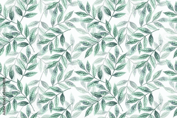 Obraz Seamless pattern. Floral print on a white background is ideal for textiles, printing, utensils and decor items.