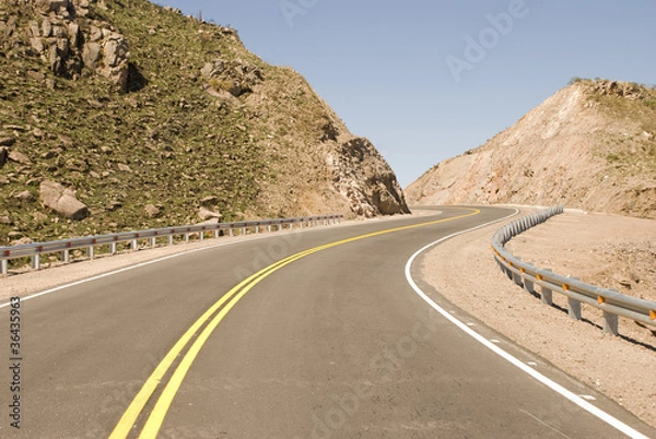 Obraz Sharp Bends and Mountains