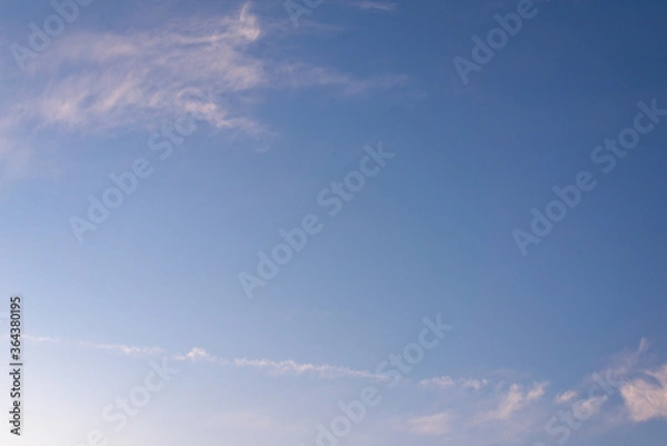 Obraz Blue sky with white clouds