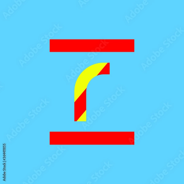 Fototapeta z and r for logo