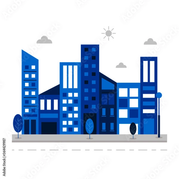 Obraz Vector building concept illustration