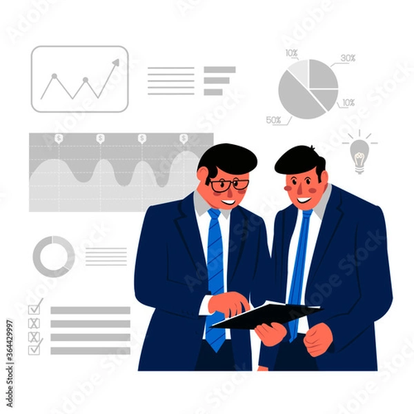 Obraz Business illustration concept illustration