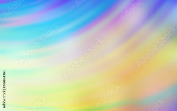 Obraz Light Multicolor vector pattern with bent lines. Creative illustration in halftone style with gradient. Elegant pattern for a brand book.