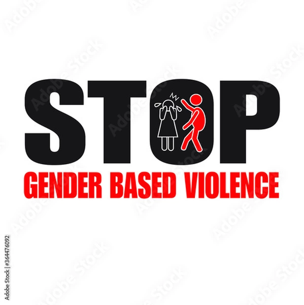 Obraz Stop gender based violence logo