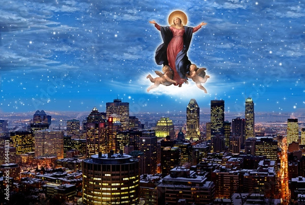 Obraz Vergine sulla città