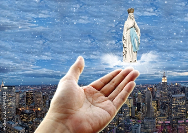 Obraz Madonna sulla città