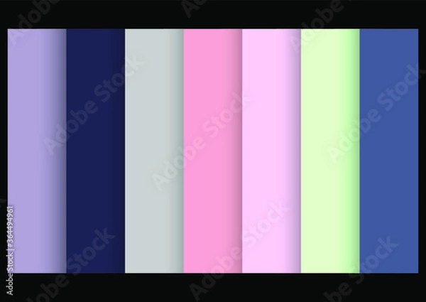 Obraz set of colorful banners