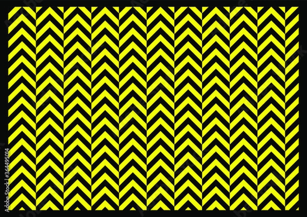 Obraz black and yellow seamless pattern