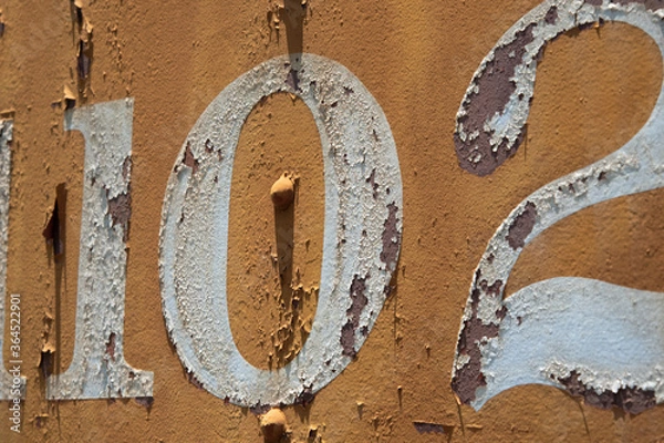 Fototapeta old rusty metal train