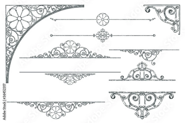 Obraz Retro design elements