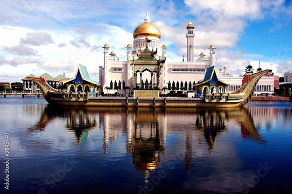 Fototapeta La Grande Mosquee de Brunei Darussalam