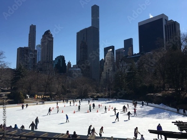 Obraz Manhattan ice skating 