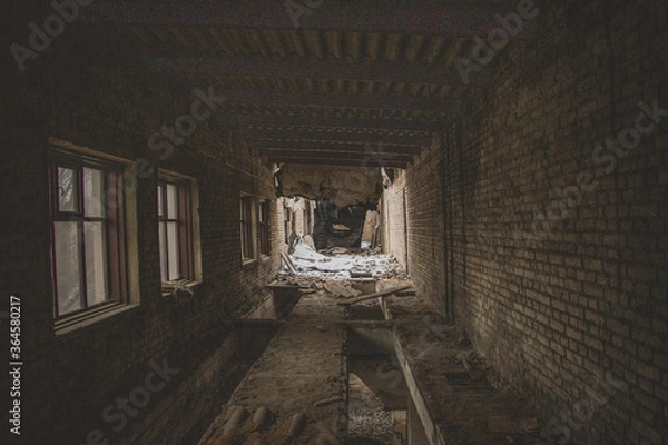 Fototapeta Old abandoned building