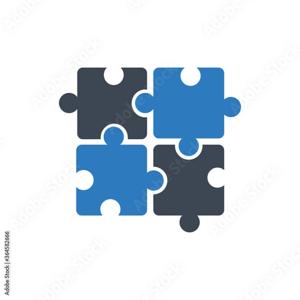 Fototapeta Puzzle icon ( vector illustration )