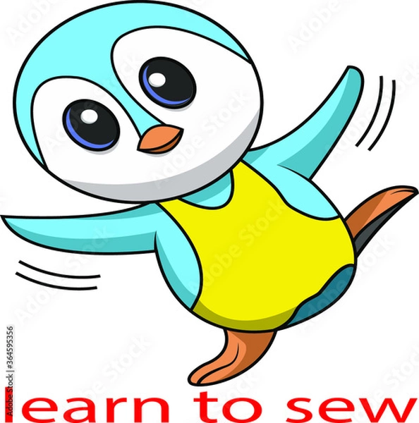 Fototapeta penguin dancing