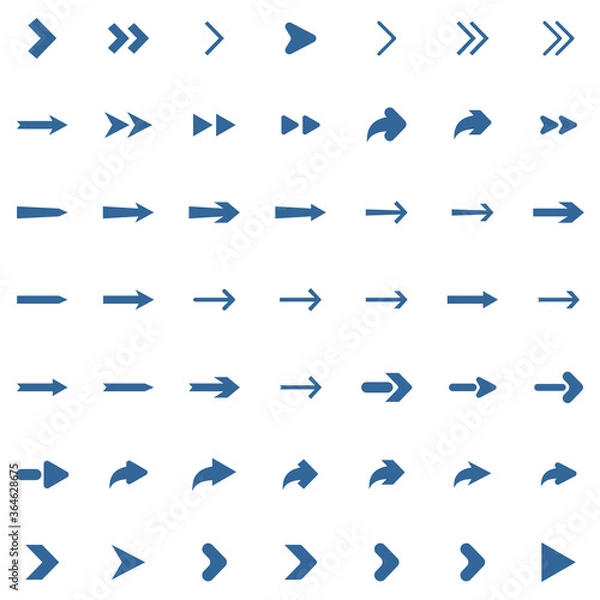 Fototapeta arrow icon set, arrow vector, arrow symbol isolated illustration white background