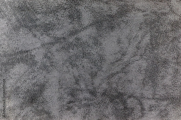 Fototapeta Grey leather abstract background. Close up grey leather texture. Grey background
