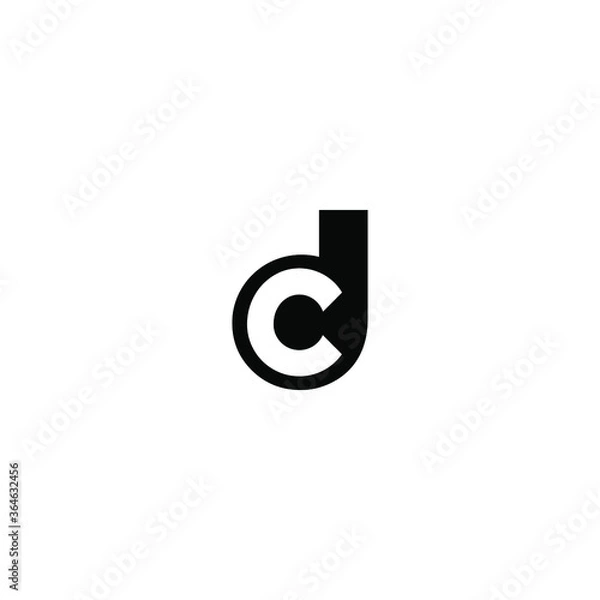 Obraz Initial Letter dc Monogram Logo