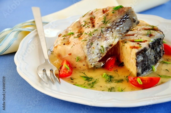 Obraz Grilled fish fillet