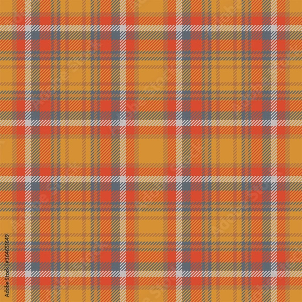 Fototapeta Tartan scotland seamless plaid pattern vector. Retro background fabric. Vintage check color square geometric texture.