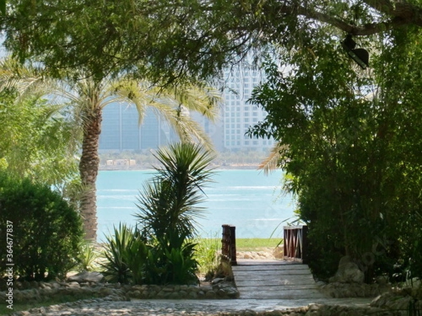 Obraz Tropical beach with palm trees
