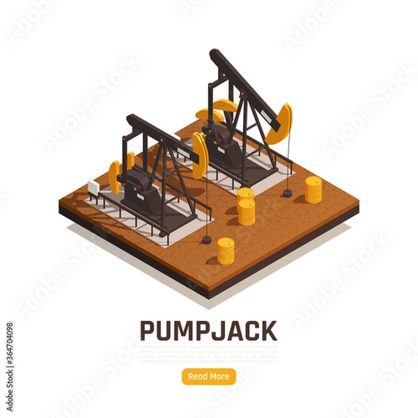 Fototapeta Natural Resources Isometric Element 