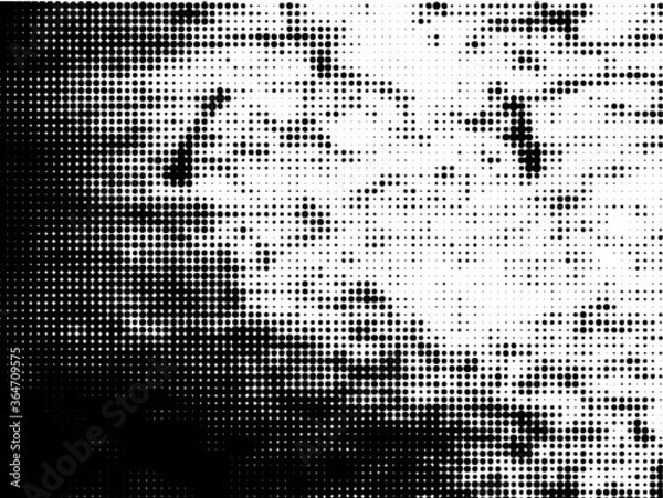 Fototapeta Grunge halftone dots background vector texture