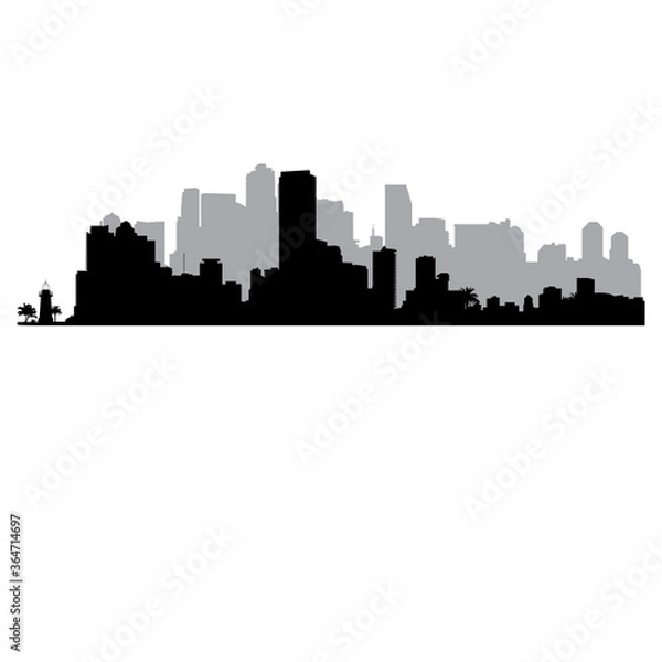 Obraz Miami vector Skyline