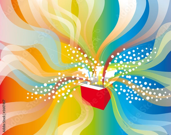 Fototapeta Erupting present