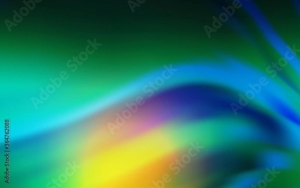 Fototapeta Light Blue, Green vector abstract blurred background. Shining colored illustration in smart style. Background for designs.