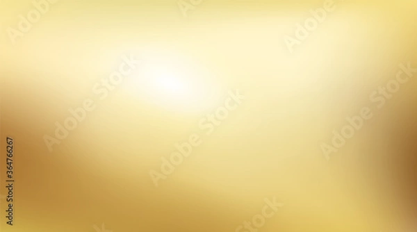 Obraz Abstract gold gradient background. Blurred golden backdrop. Vector illustration for your graphic design, banner, website, brochure