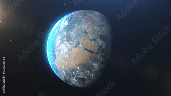 Fototapeta Planet earth from space Beautiful world skyline.