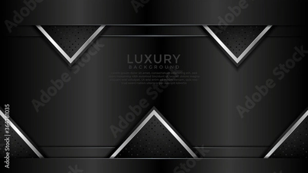 Fototapeta Premium luxury background with overlap layer background and patter on background. Vector premium background. Eps10	