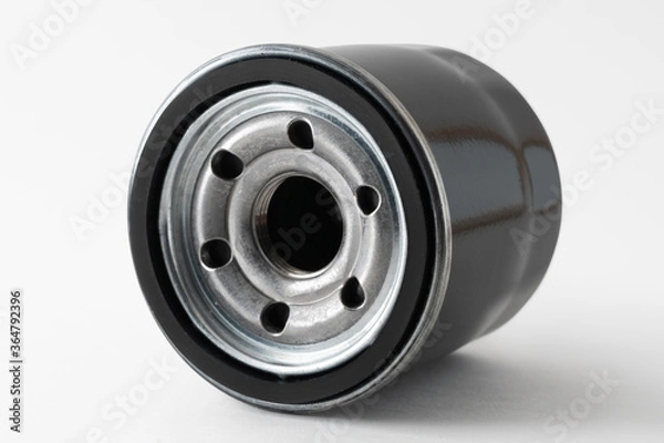 Fototapeta Oil filter isolated on white background with clipping path. High Quality Oil filter.