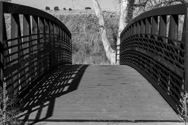 Fototapeta Bridge over Arkansas River in Colorado