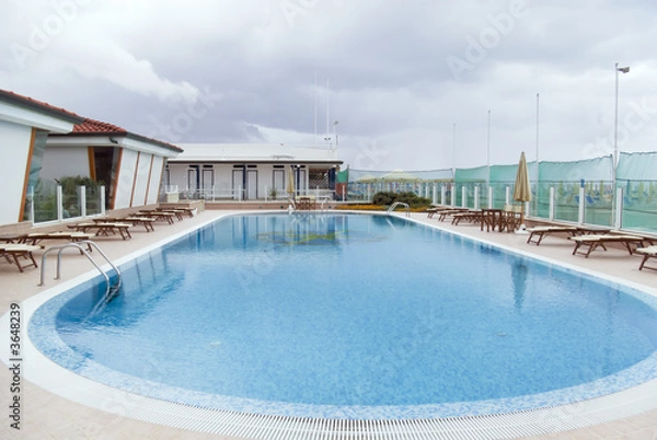 Obraz A luxury pool in the italian coastline