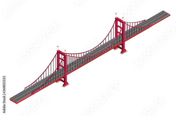 Obraz Bridge Isometric view