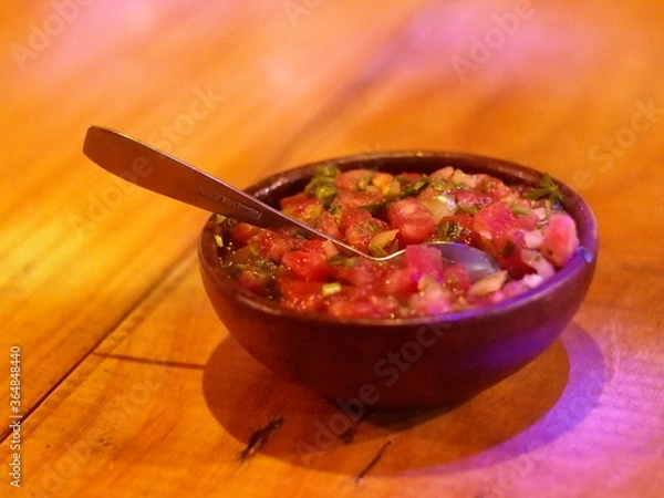 Obraz Pebre y sopaipillas de coctel