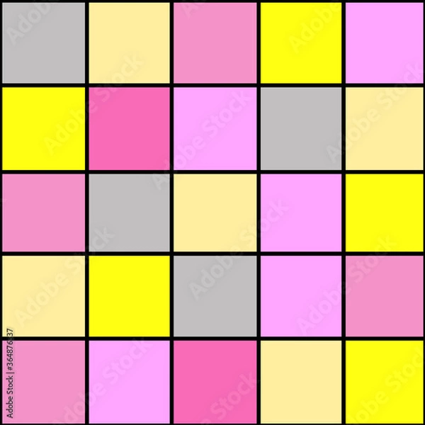 Fototapeta Abstract seamless geometric squares pattern