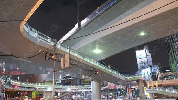 Obraz 渋谷東口　ペデストリアンデッキ