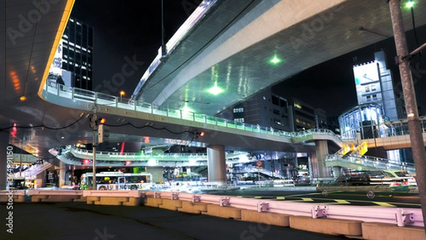 Obraz 渋谷　東口　ペデストリアンデッキ